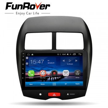 Funrover Car Radio Multimedia Player 10.1 Android8.0 2 din dvd  GPS For Mitsubishi ASX 2010-2017 Navigation headunit Stereo USB