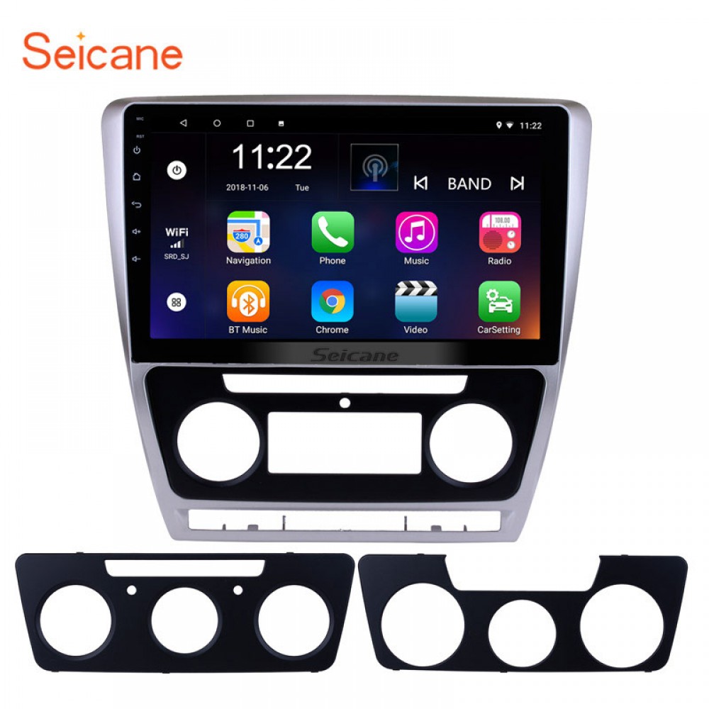 Seicane 10.1 Android 7.1/8.1  Car Multimedia Player For 2007-2014 VW Volkswagen SKODA Octavia support Steering Wheel Control