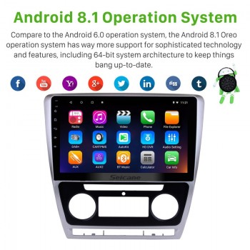 Seicane 10.1 Android 7.1/8.1  Car Multimedia Player For 2007-2014 VW Volkswagen SKODA Octavia support Steering Wheel Control