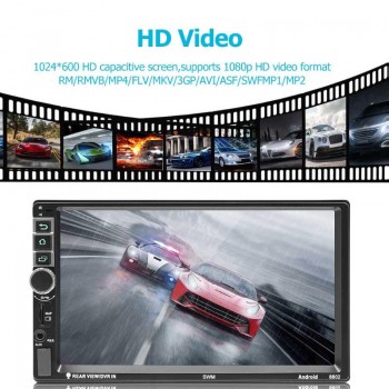 SWM 8802 2Din Android 7.1 Car Stereo MP5 Player GPS Navi RDS FM AM Radio Bluetooth Remote Control Reset Button Function