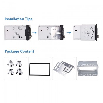 Pumpkin Installation Universal Fascia Frame For 2 Din Android Car DVD Player Car Radio For Volkswagen/Golf/Polo/MK3/Jetta Nissan