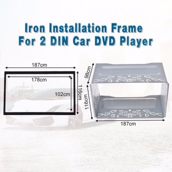 Pumpkin Installation Universal Fascia Frame For 2 Din Android Car DVD Player Car Radio For Volkswagen/Golf/Polo/MK3/Jetta Nissan