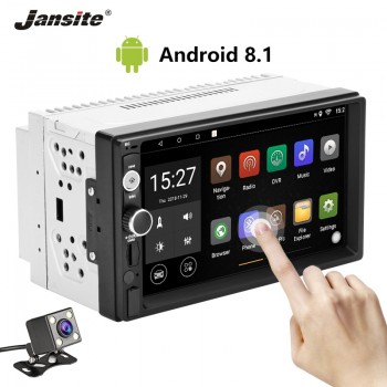 Jansite 2din Car Radio Android 8.1 universal gps wifi Bluetooth Touch screen car audio stereo FM USB car multimedia MP5 player