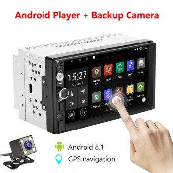 Jansite 2din Car Radio Android 8.1 universal gps wifi Bluetooth Touch screen car audio stereo FM USB car multimedia MP5 player