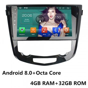 10.1 IPS Octa Core 4G Android 8.1 4GB RAM 64GB ROM RDS BT Car DVD Player Radio GPS Glonass For Nissan Qashqai X-Trail 2013-2017
