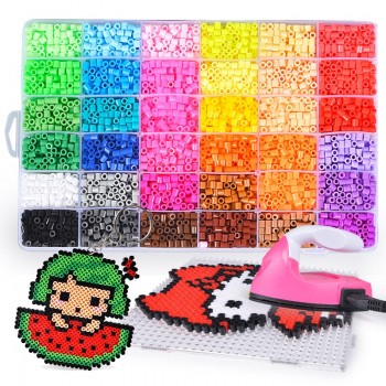 24 colors mini beads for children DIY handemade educational toys/Kids 3D magic beads puzzle for kindergarten art craft toys
