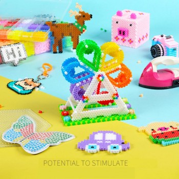 24 colors mini beads for children DIY handemade educational toys/Kids 3D magic beads puzzle for kindergarten art craft toys