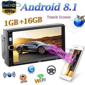 SWM A4 2 Din Android 8.1 Car MP5 Player 7 Touch Screen GPS Navi FM Radio WiFi Bluetooth 1GB 16GB Multimedia Stereo Video Player