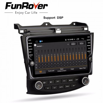 Funrover octa 8 core 2din car multimedia dvd player android 8.1 for Honda Accord 7 2003-2007 SIM radio gps navigation stereo DSP