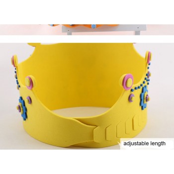 6pcs Children EVA sticker Crown Handmade Toy Kids DIY Birthday Hat Stickers Kindergarten Supply Educational Craft Toy