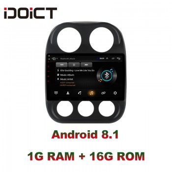 IDOICT Android 8.1 Car DVD Player GPS Navigation Multimedia For JEEP Compass Radio 2009-2016 car stereo wifi