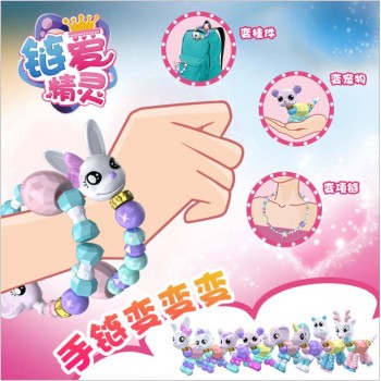 8 Pcs DIY Toy Magic Bracelet Animal Deformation Bracelet Variety Love Elf Necklace For Girl Birthday Gift Valentines day toys.