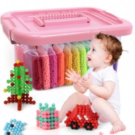 Kids Baby Children Handmade Diy Toys Montessori Education Brain Creative Magic Aqua Beads Box Girls Boys Crystal 3 5 7 8 Years