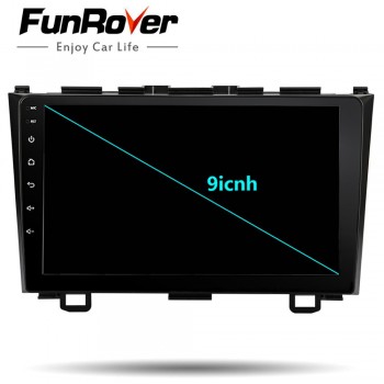 Funrover Car Radio Multimedia Player 2 din 9Android 8.0 Auto DVD Radio navigation for Honda CRV 2006-2011 stereo wifi navi gps