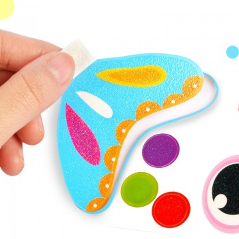 12pcs Children 3D DIY handmade paper cups sticker material kit / Whole set Kids kindergarten school art craft educational toys