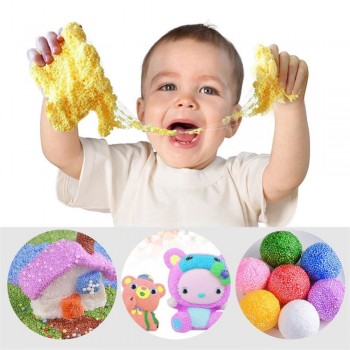 Children Craft Toy 12 Pack Mini Slime Foam Balls Setfoam Bead Micro Styrofoam Kid DIY Craft Crystal Bottle Accessories