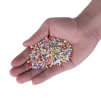 Children Craft Toy 12 Pack Mini Slime Foam Balls Setfoam Bead Micro Styrofoam Kid DIY Craft Crystal Bottle Accessories