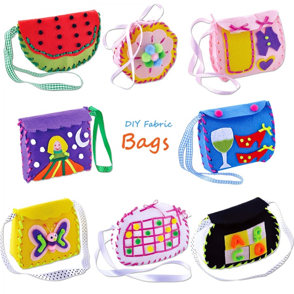 DIY Handmade Sewing Project DIY Art Kit,Non-woven Fabric Bags Candy Trick kids Art amp; Crafts Kindergarden Educational Kid Toys