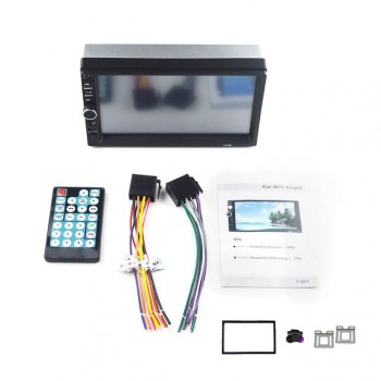 7018b radio car 2 din 7 Touch Screen bluetooth car radio auto mp5 player usb aux in TF autoradio rear view camera with frame