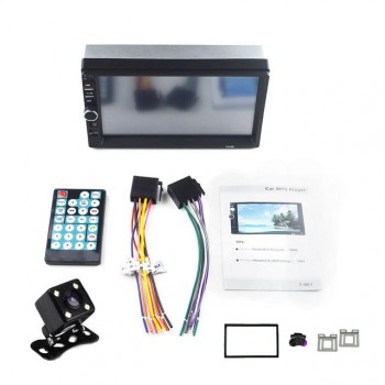 7018b radio car 2 din 7 Touch Screen bluetooth car radio auto mp5 player usb aux in TF autoradio rear view camera with frame