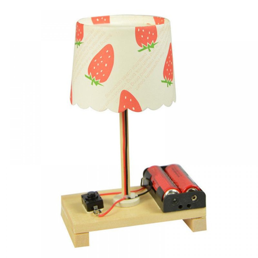 Small Desk Lamp Toys Children Science Experiments DIY Technology Small Making Invention Educational Toy (Random Pattern)