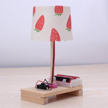 Small Desk Lamp Toys Children Science Experiments DIY Technology Small Making Invention Educational Toy (Random Pattern)