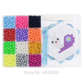 Magic Beads Water Fuse beads DIY set Pen Tweezer Pegboard Tool Kit Accessories kids toys for Children girls gift 8 10 years