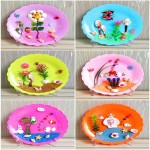 Toys for Children Crafts Kids DIY Shell Painting Conch Disc Education Toys Montessori Teaching Aids Educational Toys Opp Bag