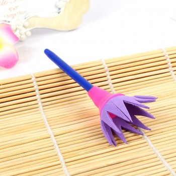 4Pcs/set Flower Stamp Sponge Paint Brush Toys Handle Seal Sponge Brushes Kids Children Drawing DIY Painting Graffiti Stamps Toys