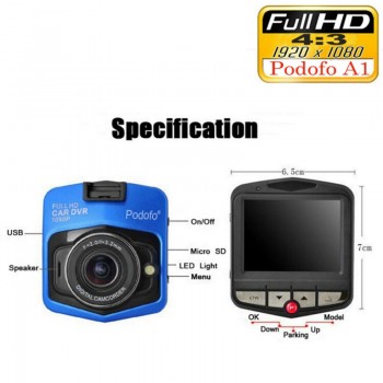 2017 New Original Podofo A1 Mini Car DVR Camera Dashcam Full HD 1080P Video Registrator Recorder G-sensor Night Vision Dash Cam