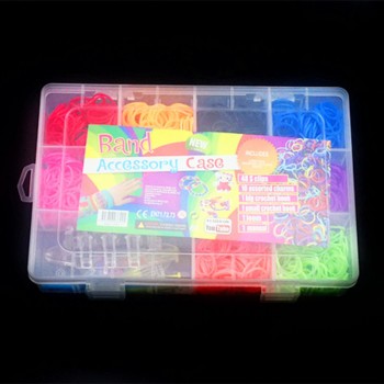 1500pcs Rubber Bands Loom DIY set Handmade Girls Gift Weaving Tool box Silicone braided Bracelet Kit Kids Toys for Children 5 7
