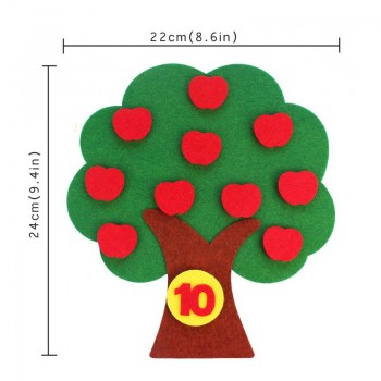 DIY Learn Digital Cognitive Matching Craft Toys For Children Teaching Kindergarten Felt Cloth Early Learning Education Toys
