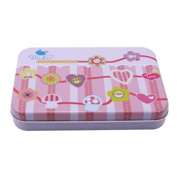 Lacing amp; Stringing Wooden Beads Sea pink girls with String Packaged with Metal Box |  Preschool Fine Motor Skills Toys
