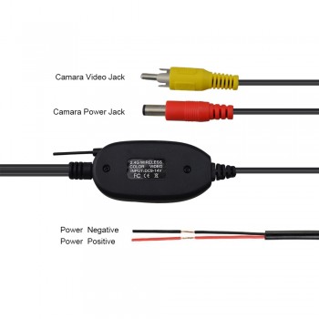 2.4 Ghz Wireless Rear View Camera RCA Video Transmitter amp; Receiver Kit for Car Rearview Monitor FM Transmitter amp; Receiver