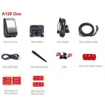 Original Viofo A129 Duo Dual Channel HD 1080P WiFi G-Sensor Dash Camera Car Cam Video Recorder F1.6 Night Vision GPS