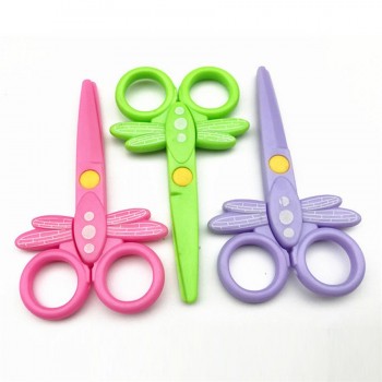 2018 New Fashion Gifts For Child Quality Safety scissors Paper cutting Plastic scissors Childrens handmade toy Drop Shipping L*