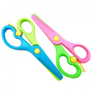 2018 New Fashion Gifts For Child Quality Safety scissors Paper cutting Plastic scissors Childrens handmade toy Drop Shipping L*