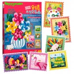 Happyxuan 6 Pictures/set Non-woven Felt Crafts Kids Sticker DIY Creative Girl Toy Children Handicraft Art Material Birthday Gift