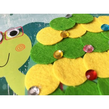 Happyxuan 6 Pictures/set Non-woven Felt Crafts Kids Sticker DIY Creative Girl Toy Children Handicraft Art Material Birthday Gift