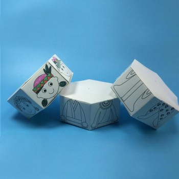Kids Paper 3D Puzzle DIY Colour Rotation Change Clothes Paper Doll Kits Toys Creative Handcraft Creative Gifts FOR girls amp; boys