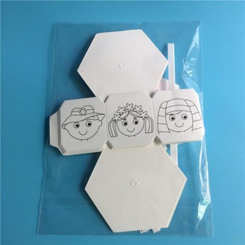 Kids Paper 3D Puzzle DIY Colour Rotation Change Clothes Paper Doll Kits Toys Creative Handcraft Creative Gifts FOR girls amp; boys