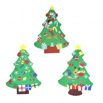 100CM DIY Christmas Deluxe Felt Tree Wall Hanging Toddler Child Preschool Craft Decorations Gift Toys