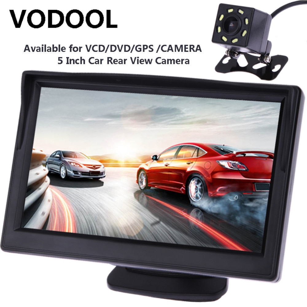 VODOOL TFT LCD Car Rear View Display Monitor Waterproof Night Vision Reversing Backup Rearview Camera Quality Car Monitors