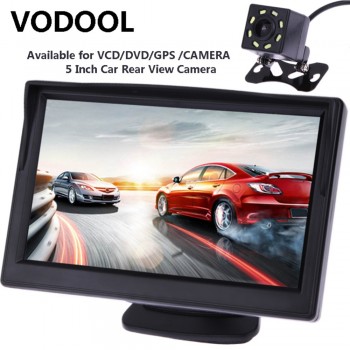 VODOOL TFT LCD Car Rear View Display Monitor Waterproof Night Vision Reversing Backup Rearview Camera Quality Car Monitors