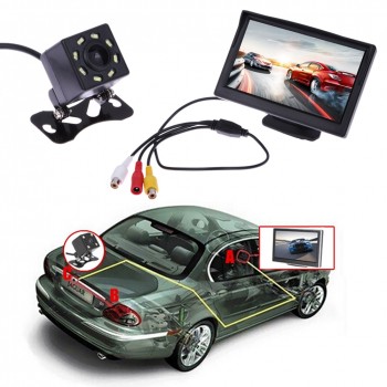 VODOOL TFT LCD Car Rear View Display Monitor Waterproof Night Vision Reversing Backup Rearview Camera Quality Car Monitors