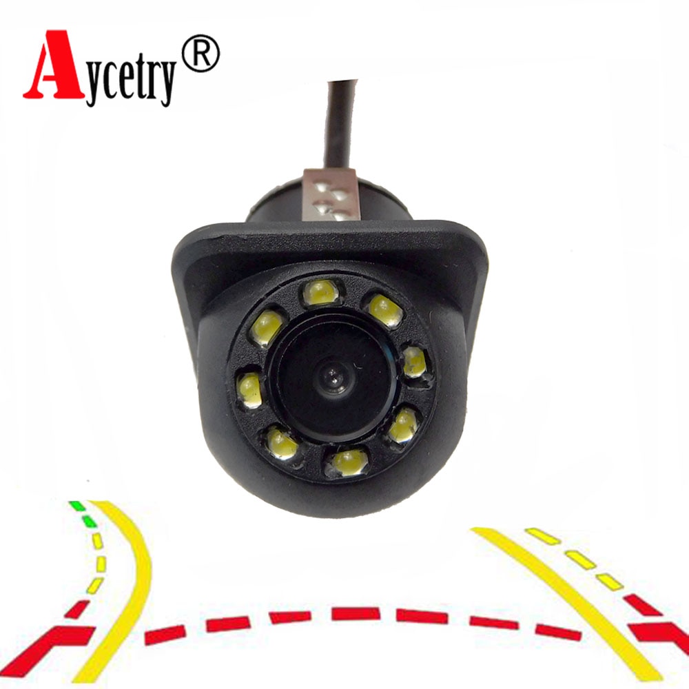 Aycetry! Dynamic Trajectory Universal 8 Lights CCD HD color Waterproof car Rear View Camera backup Night Vision Parking Camera