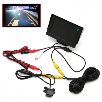2 In1 Car Parking 4.3 TFT LCD Color Display Monitor+Waterproof Rearview Camera