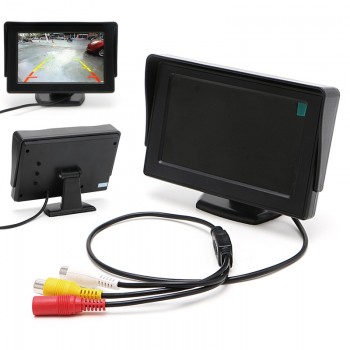 2 In1 Car Parking 4.3 TFT LCD Color Display Monitor+Waterproof Rearview Camera