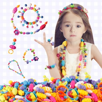 400 Pcs/Lot 500g Pop Beads Toys Creative Arts Crafts DIY Toy Kids Bracelet Necklace Jewelry Fashion Educational Toy For Children