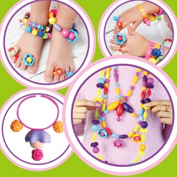 400 Pcs/Lot 500g Pop Beads Toys Creative Arts Crafts DIY Toy Kids Bracelet Necklace Jewelry Fashion Educational Toy For Children